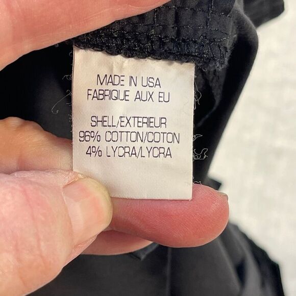 Helmut Lang Black Relaxed Cotton Pleated Soft Poplin Chino Shorts Size 6 - Picture 6 of 9